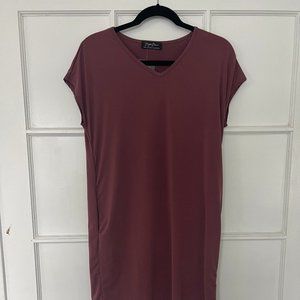 SexyModest Mauve Brigitte Brianna Day To Day Pocket Dress - S
